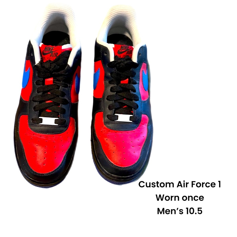 Custom Nike Air Force 1’s, men’s 10.5